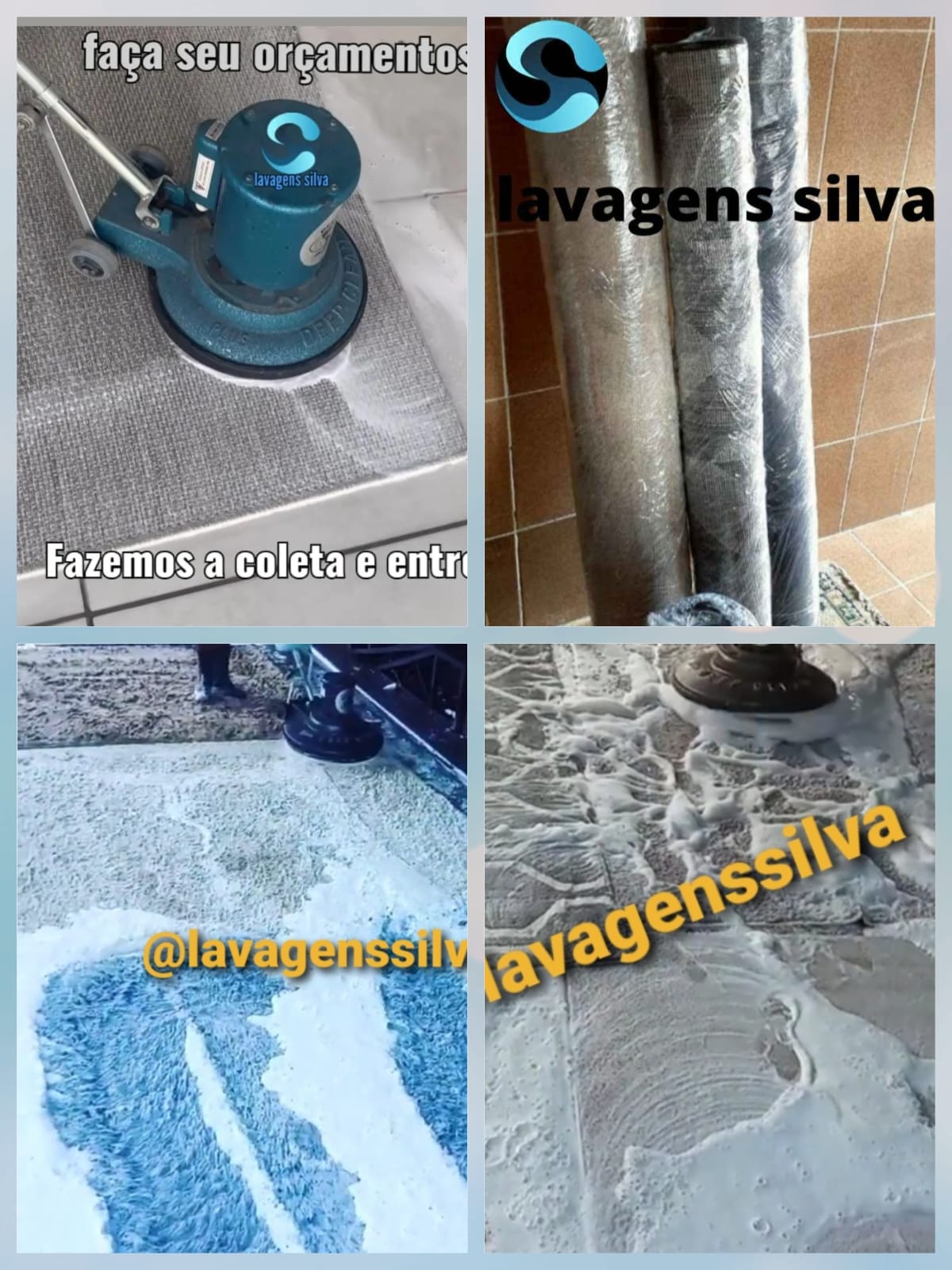 Antes e Depois da Lavagem de Tapete
